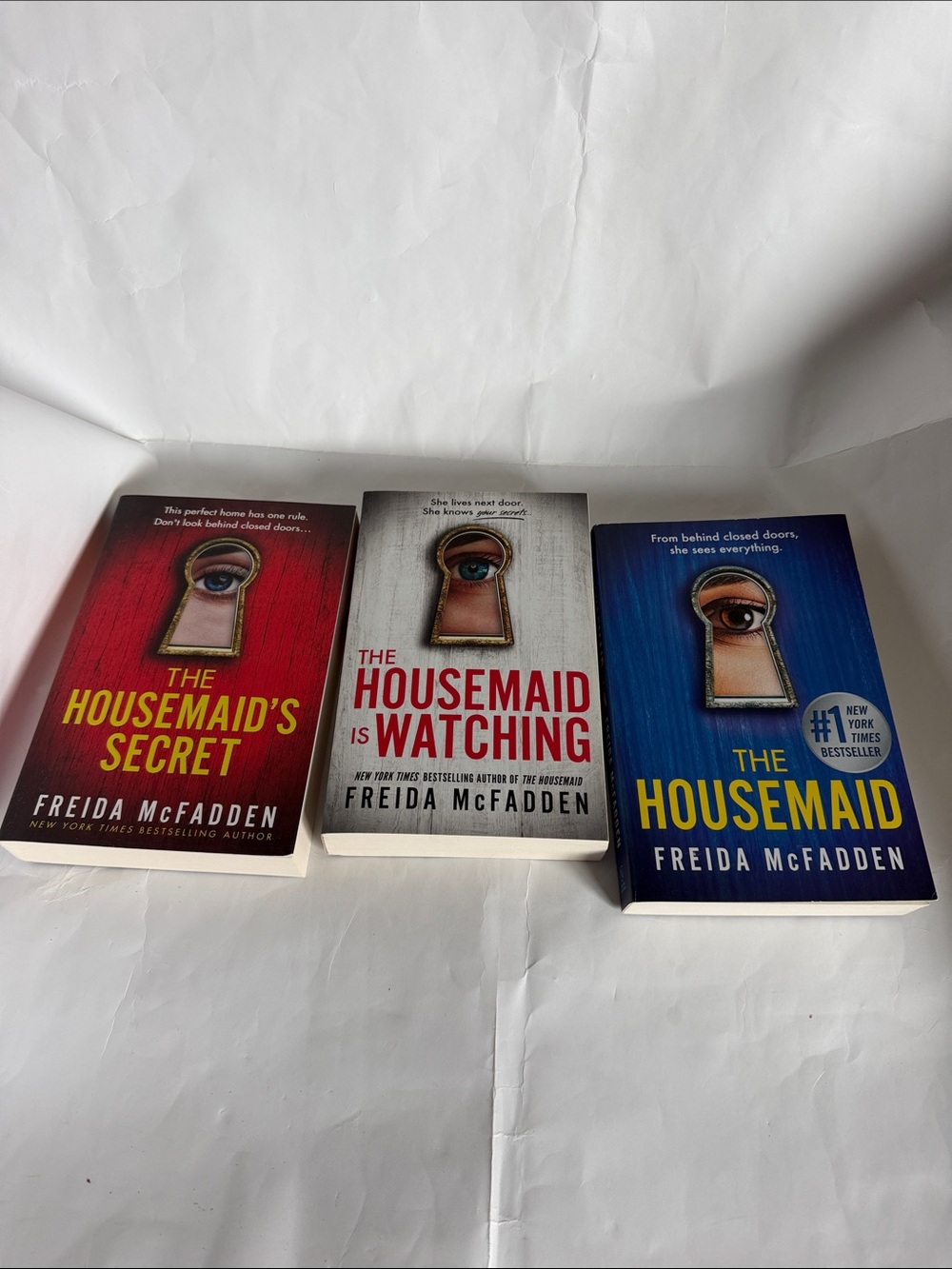 The Housemaid Paperback Set - Red, White, Blue -